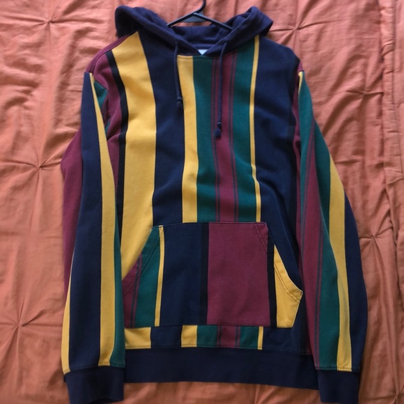 Pacsun Multicolor Striped Hoodie 